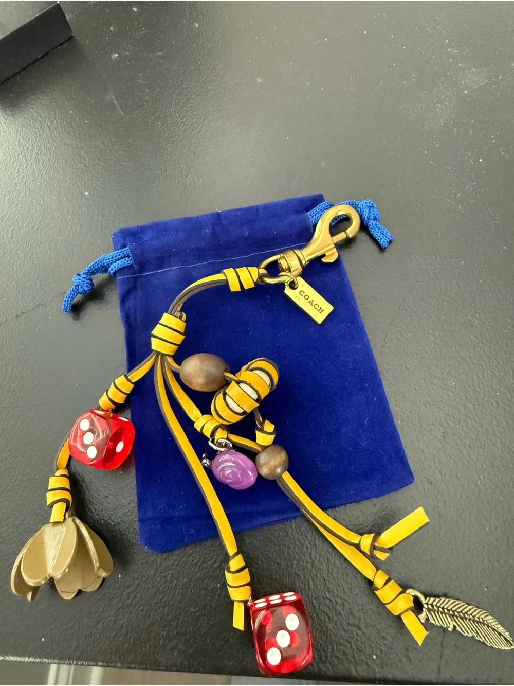 Coach NEW Cluster Dice Bag Charm